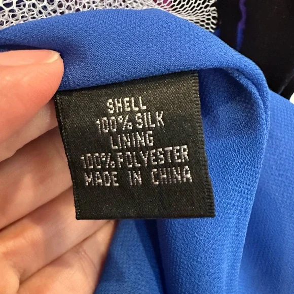 Adrianna Papell Occasions Watercolor Floral Silk Halter Fit Flare Dress Size 12 - Picture 10 of 12